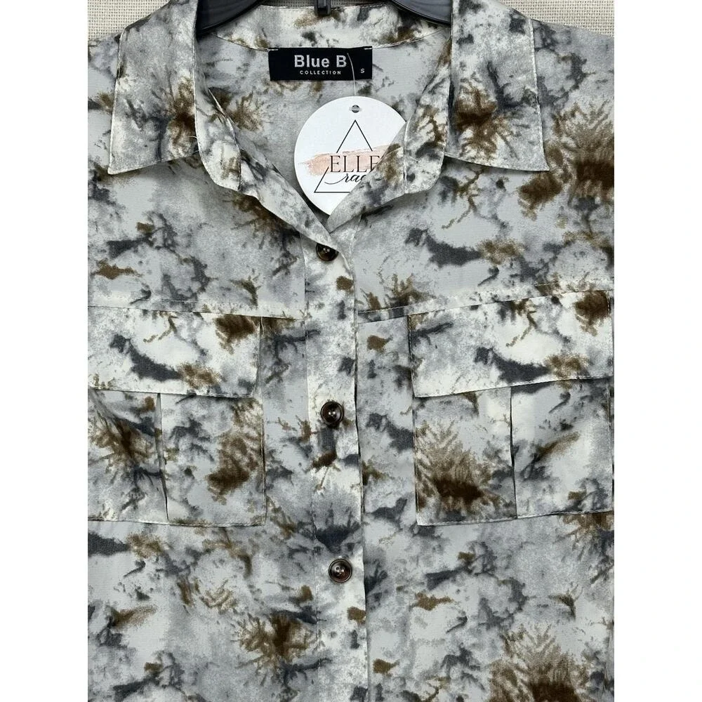 Blue B Collection Women's Size Small LS‎ Button Up 